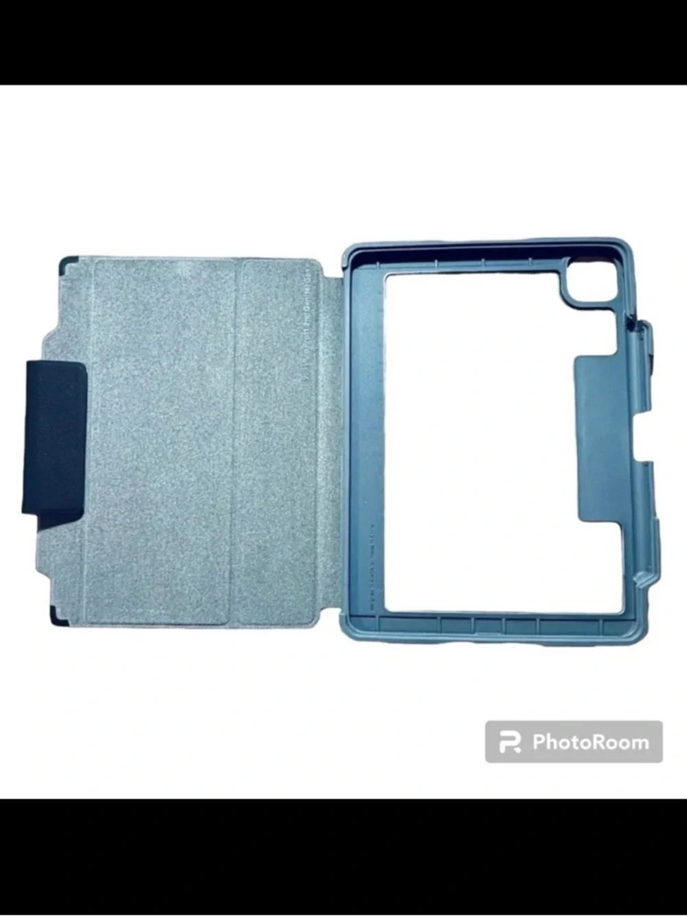 iPad Pro 11 stand/case 1st & 2nd gen gray w/clear back magnetic closure